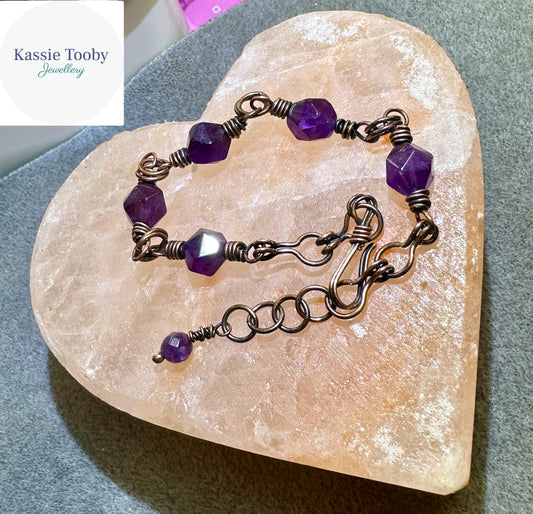 Amethyst Statement Bracelet